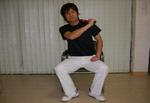 棒体操　肩たたき　Stick physical exercise put pressure on someone to resign